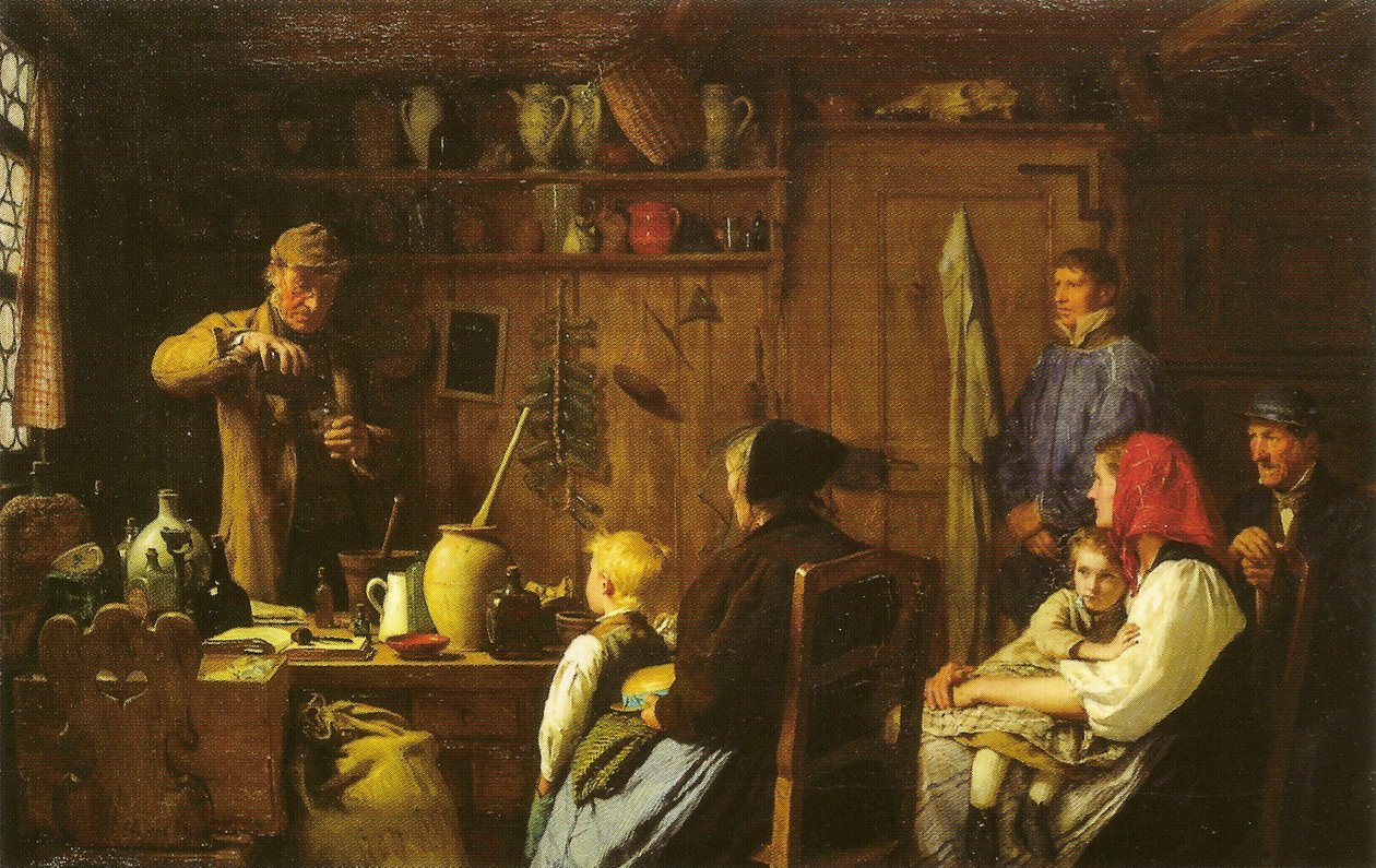 Der Quacksalber  av Albert Anker