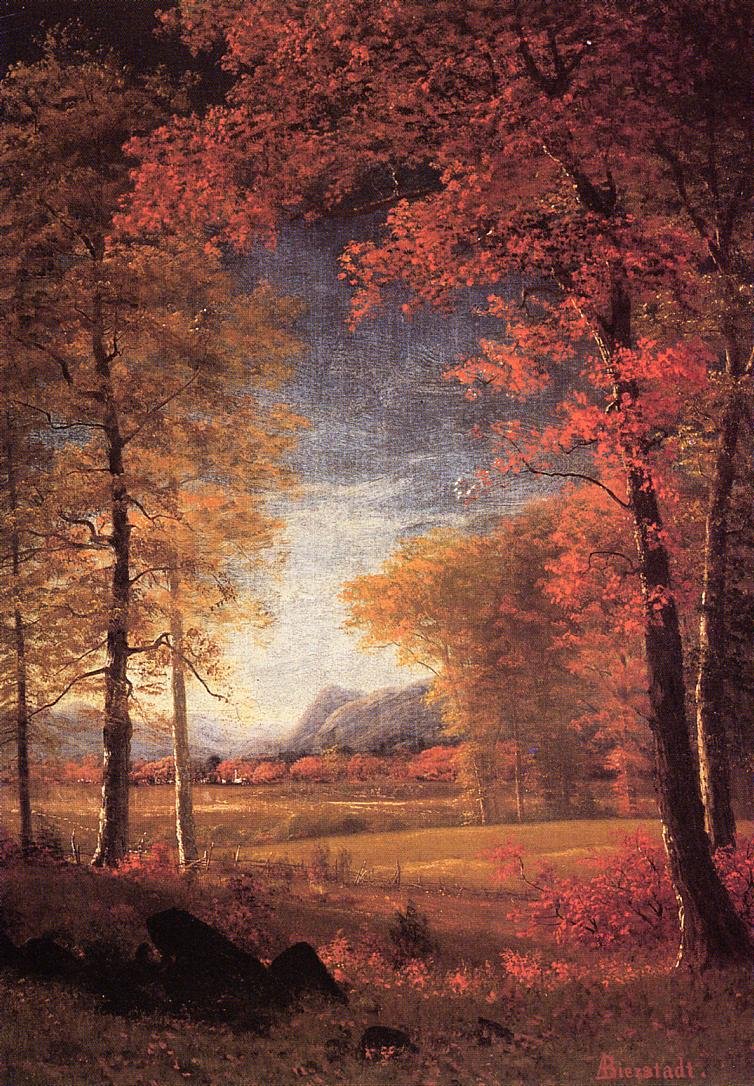 Autumn in America, Oneida County, New York av Albert Bierstadt