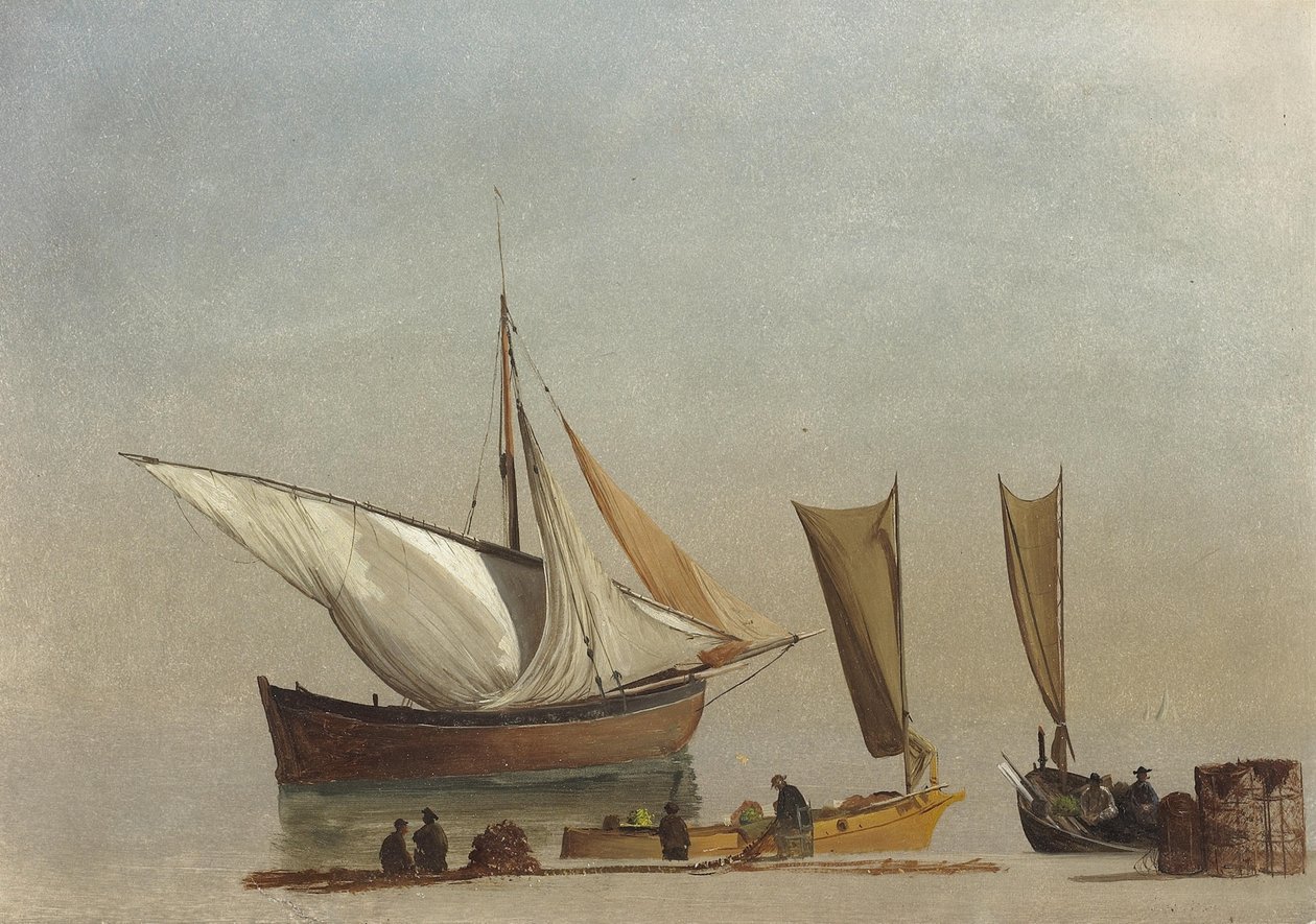 Fishing Boats av Albert Bierstadt