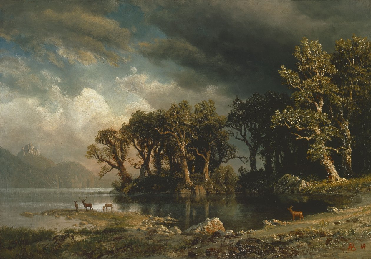 The coming storm av Albert Bierstadt
