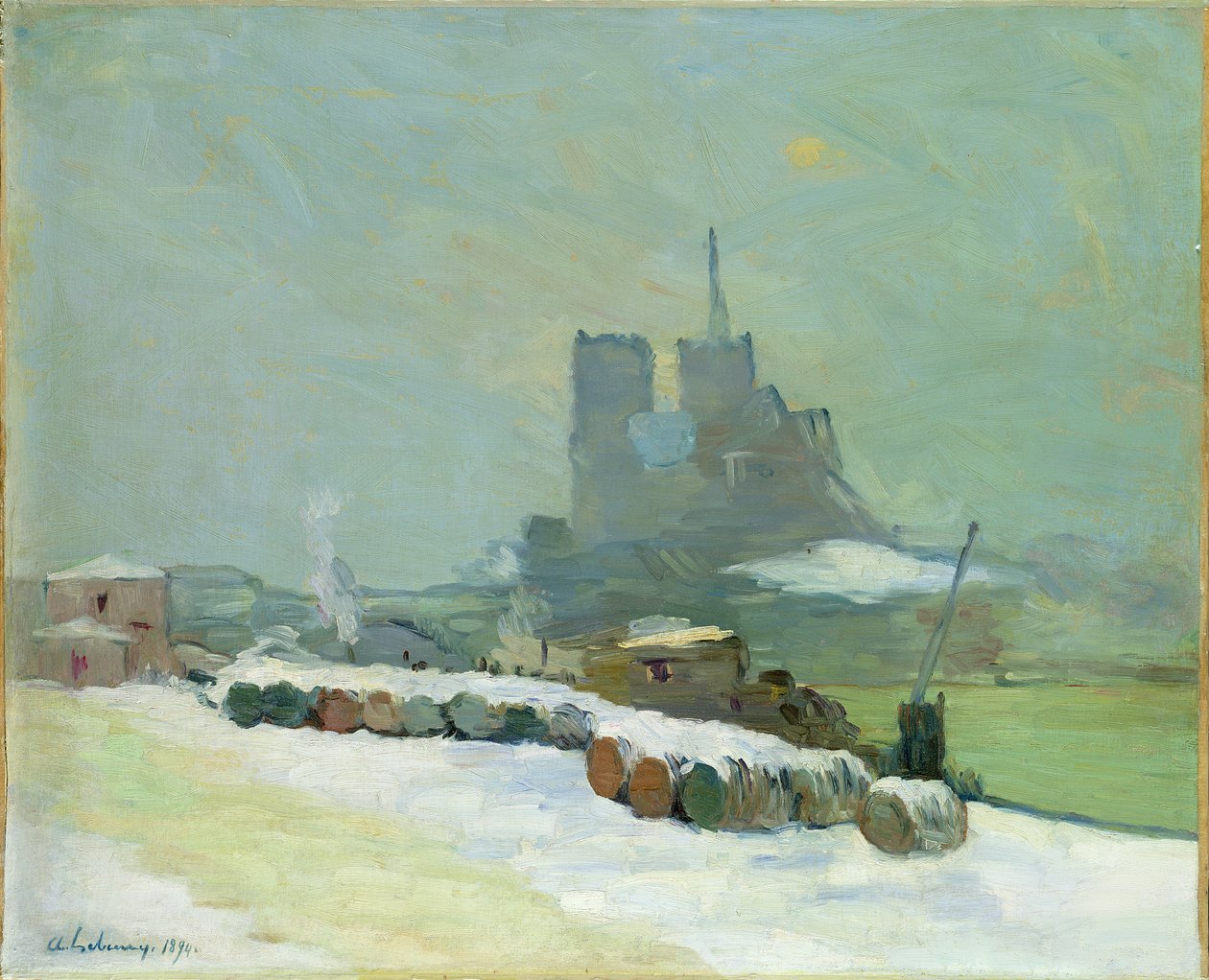 Utsikt över Notre Dame, 1894 av Albert Charles Lebourg