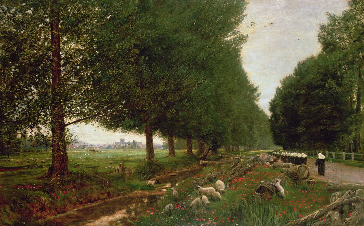På väg till Winchester av Albert Goodwin