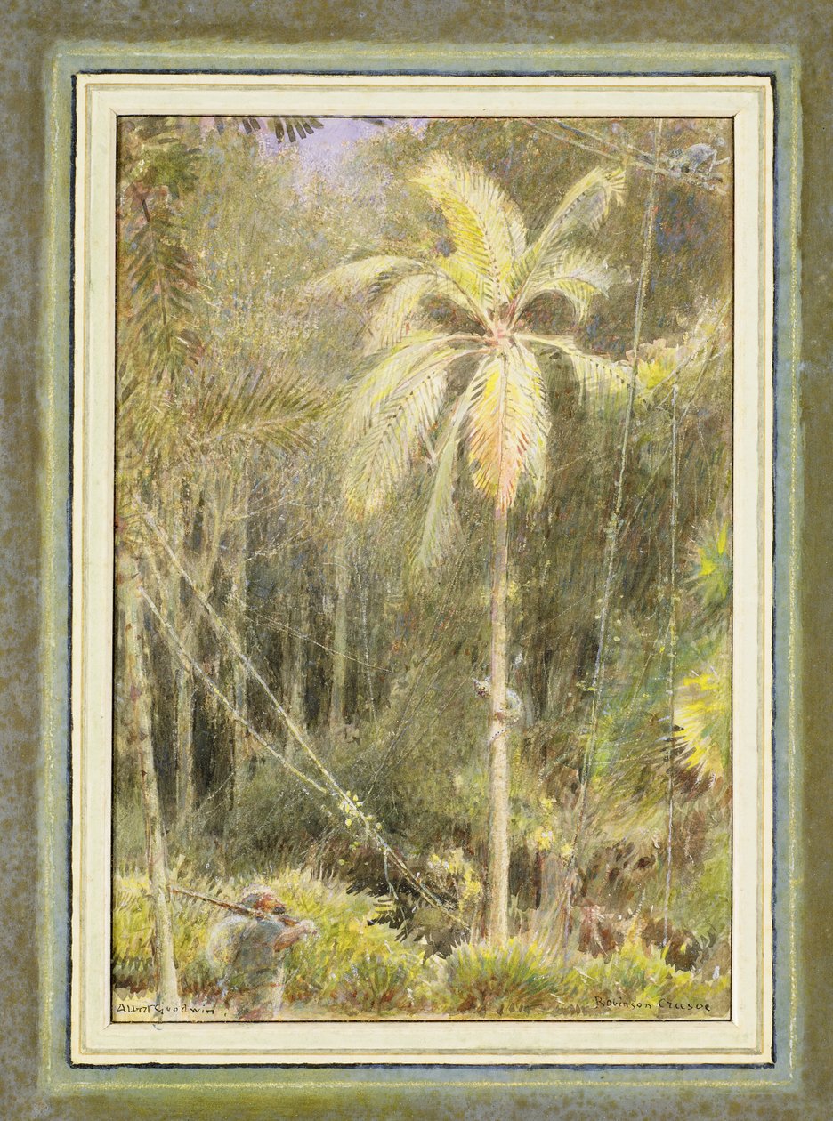 Robinson Crusoe av Albert Goodwin