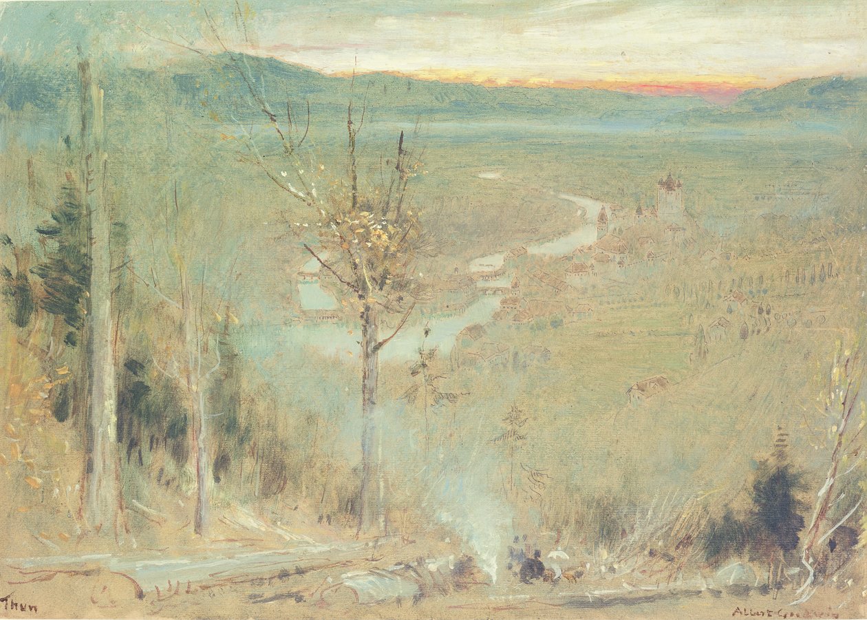 Thun, Schweiz av Albert Goodwin
