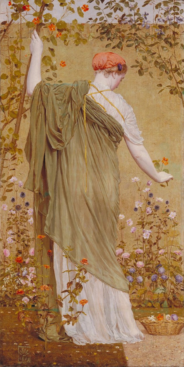 En trädgård av Albert Joseph Moore