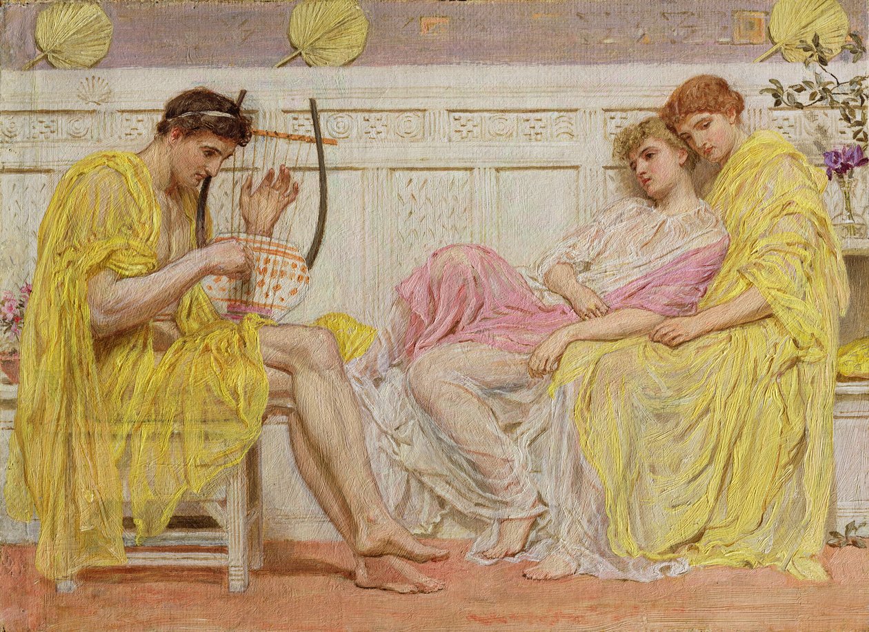 En musiker, ca 1867 av Albert Joseph Moore