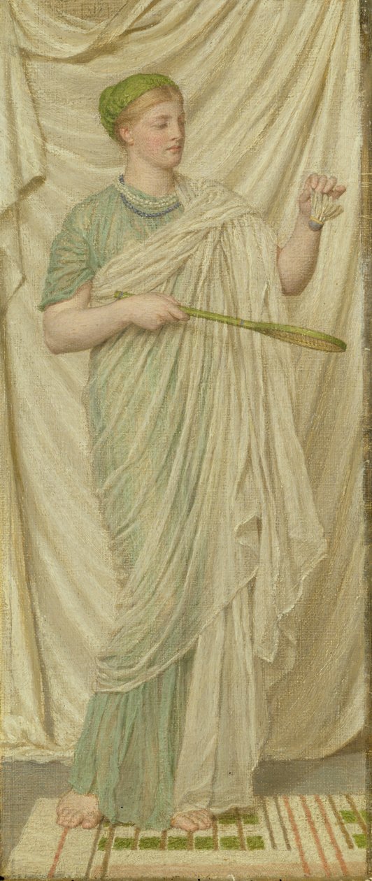 Shuttlecock and Battledore, 1872 av Albert Joseph Moore