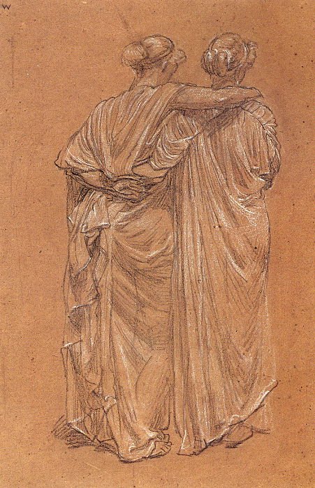 Study of Two Female av Albert Joseph Moore