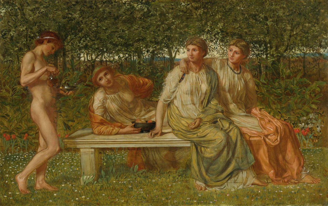 The marble seat av Albert Joseph Moore
