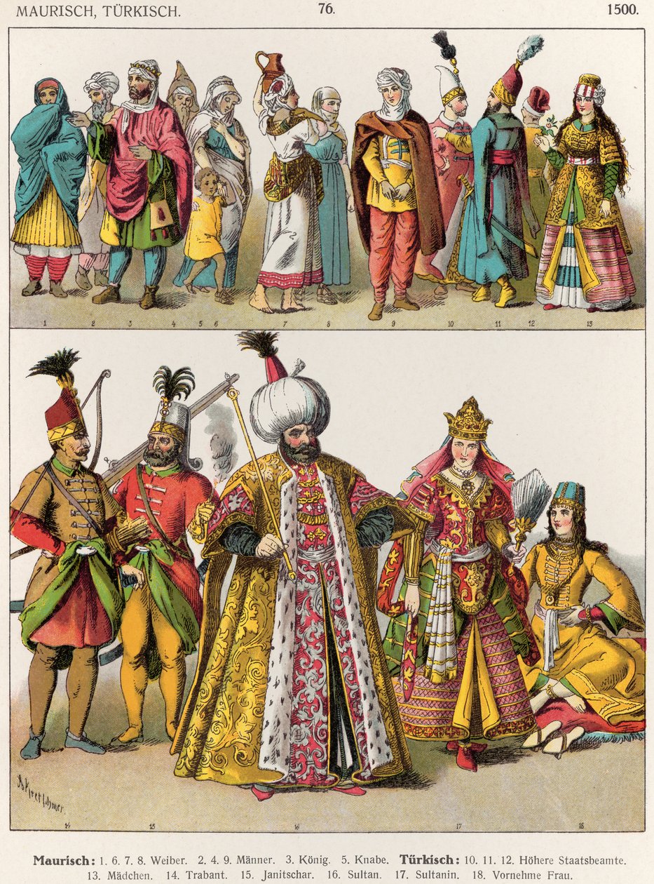 Morisk och turkisk klänning, ca 1500, från 