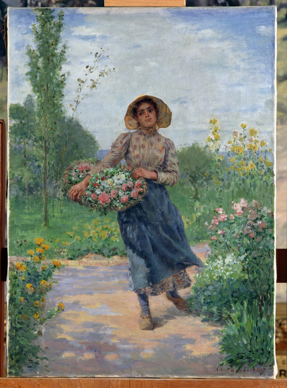 Plocka blommor, 1897 av Albert Lambert