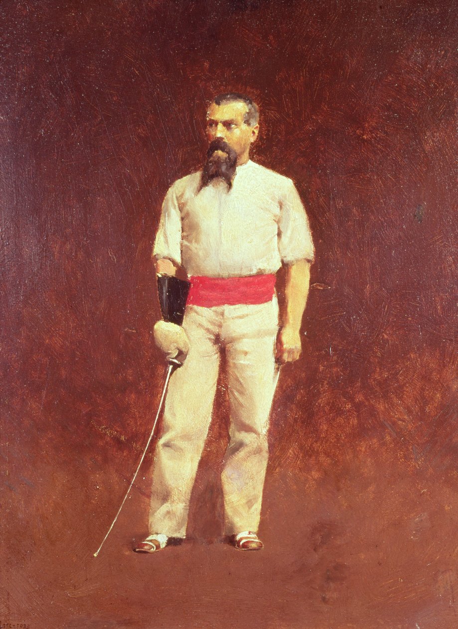 Richard Burton (1821-90) i fäktklänning, 1889 av Albert Letchford