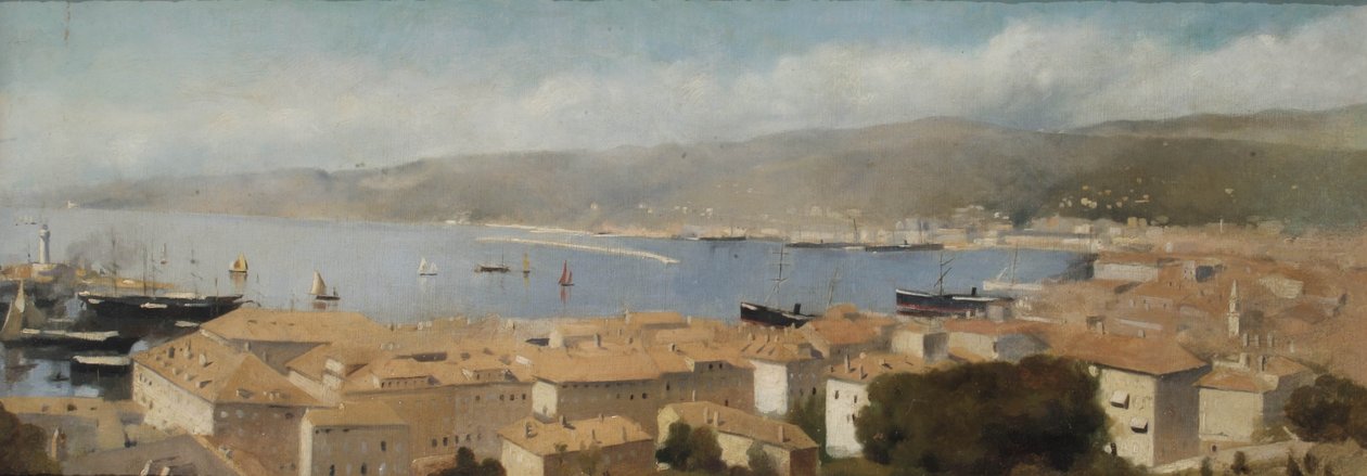 Utsikt över Trieste, ca 1889 av Albert Letchford