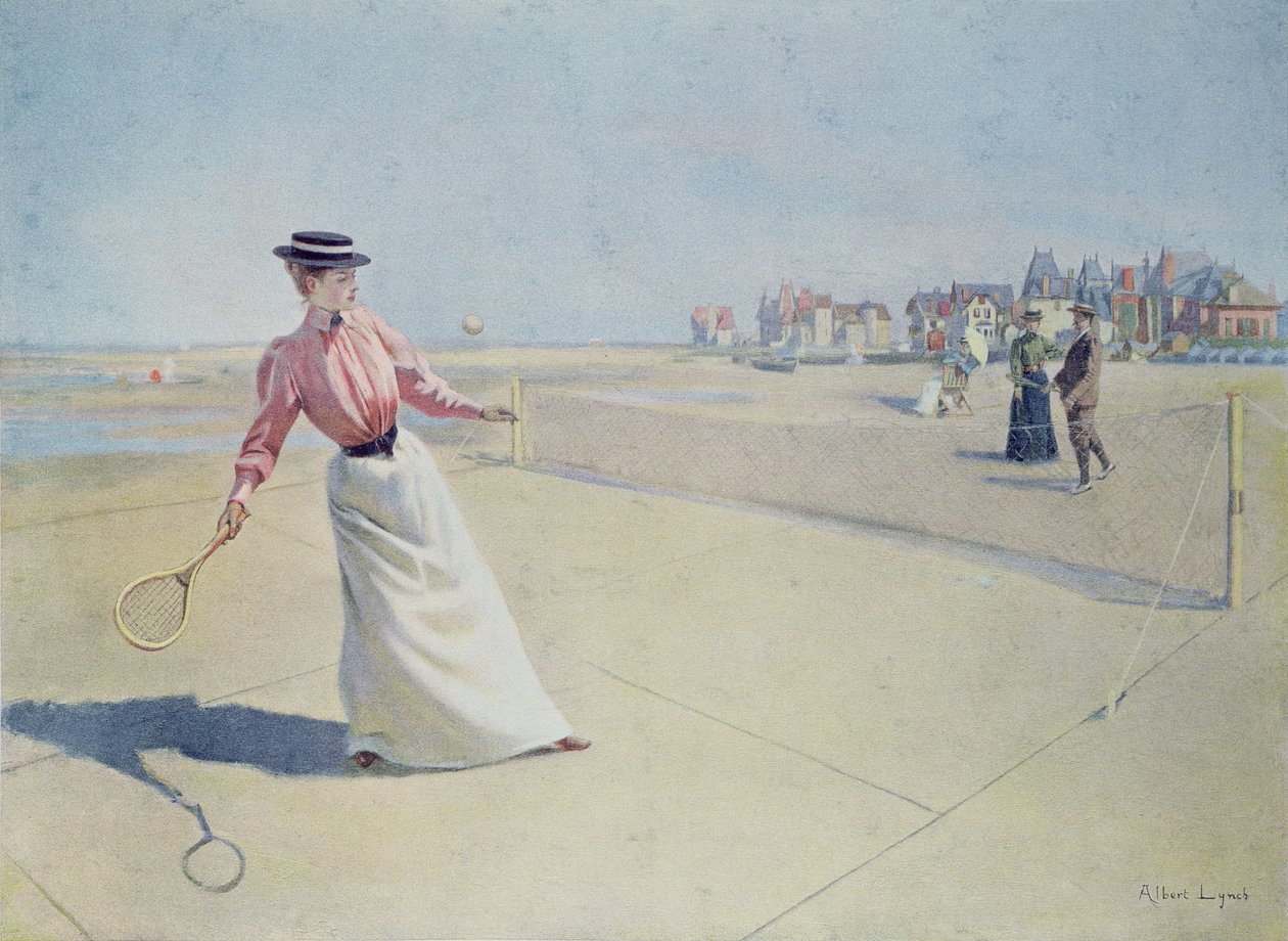 Lawn Tennis på Normandiekusten av Albert Lynch