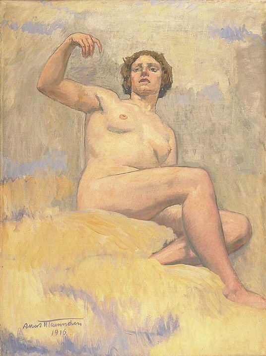  Madchen in Wolken No. 3n av Albert Maennchen