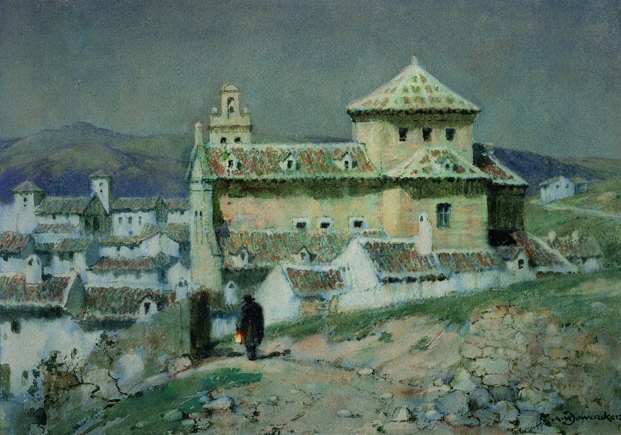 Inkarnationens kloster, Antiquera, Spanien av Albert Moulton Foweraker