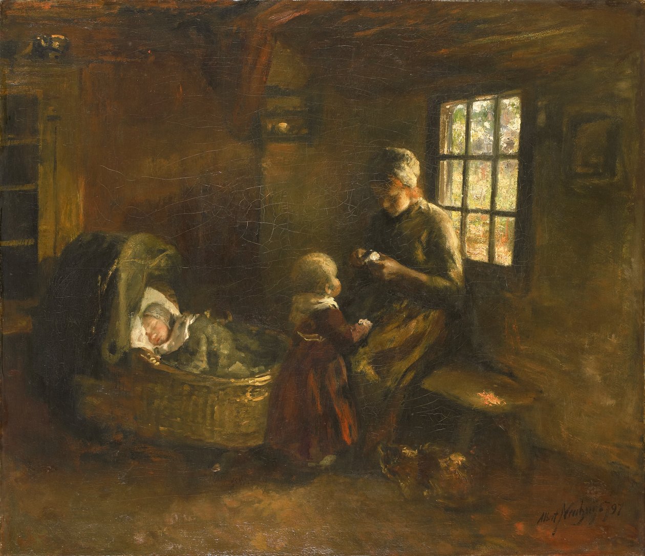 At the Cradle  av Albert Neuhuys