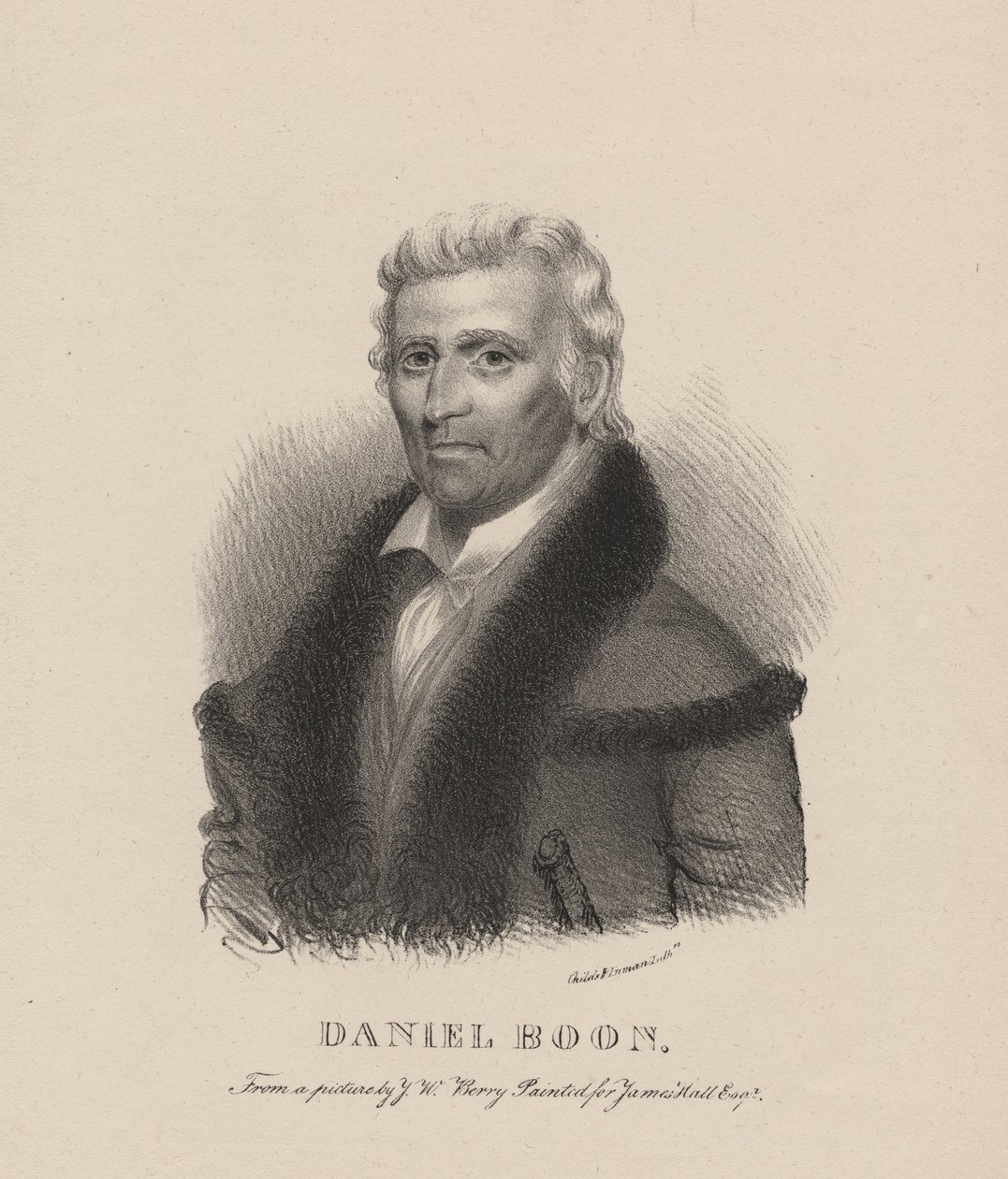 Daniel Boone, litografi av C.G. Childs, 1830 av Albert Newsam
