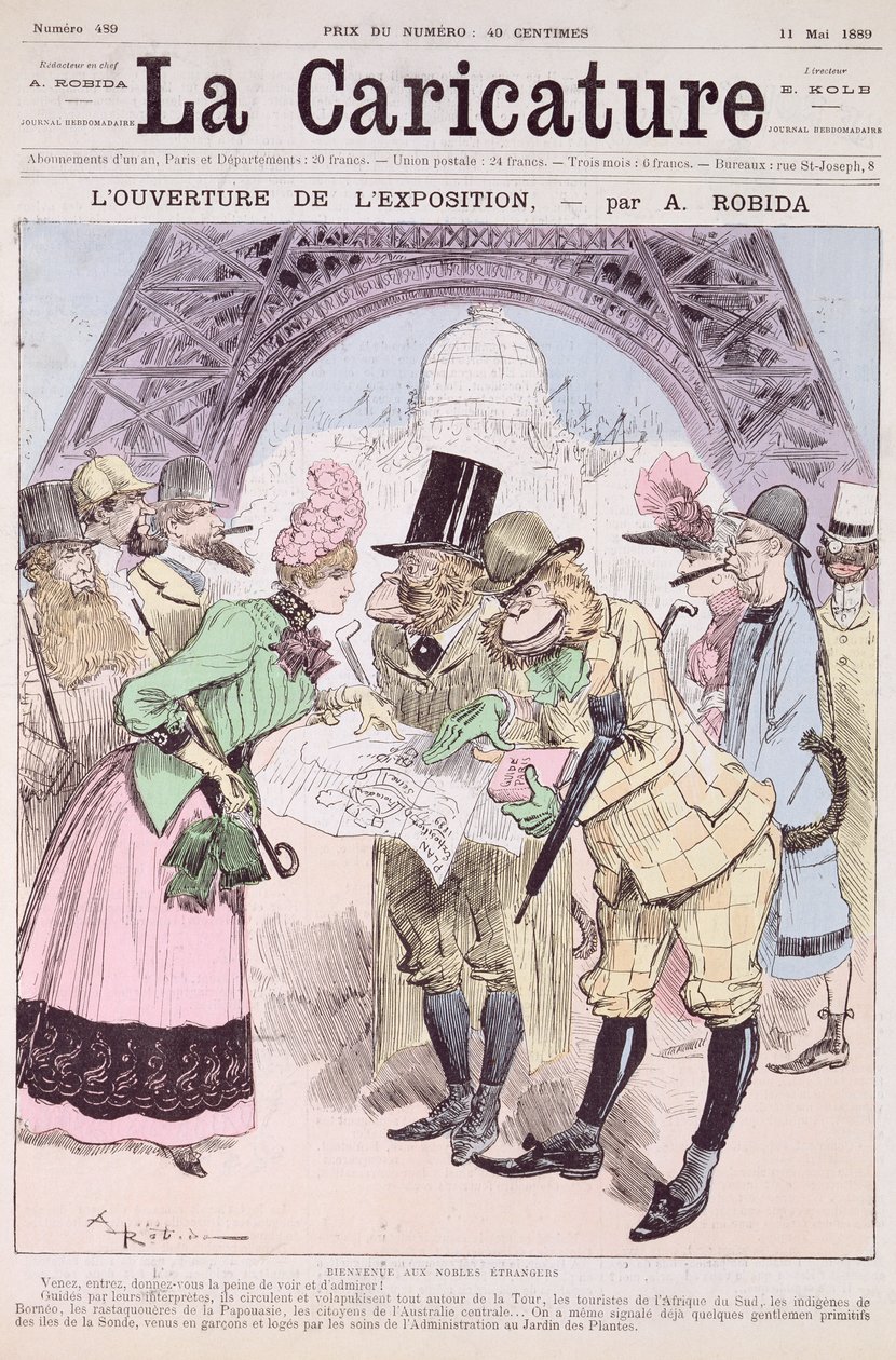 Invigningen av den allmänna utställningen 1889, från 