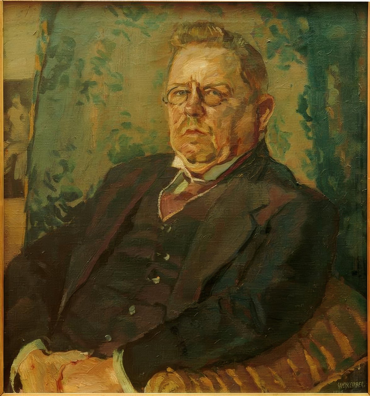 Porträtt Max Halbe av Albert Weisgerber