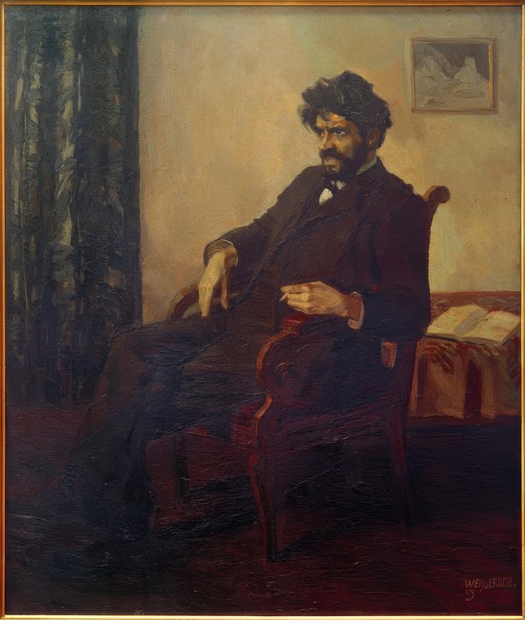 Porträtt av poeten Ludwig Scharf av Albert Weisgerber