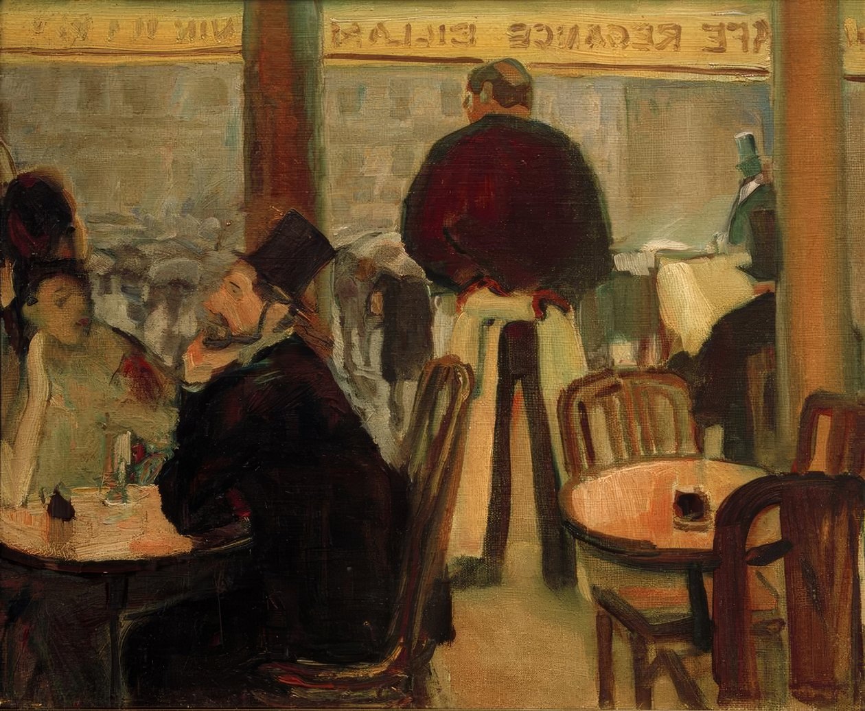 Café i Paris (Pariser Café II) av Albert Weisgerber