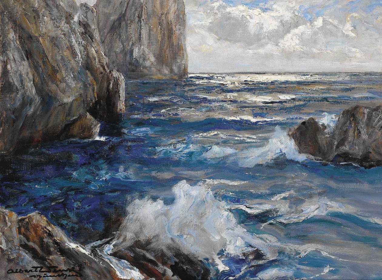 Blick auf die Faraglioni-Felsen auf Caprin av Albert Wenk