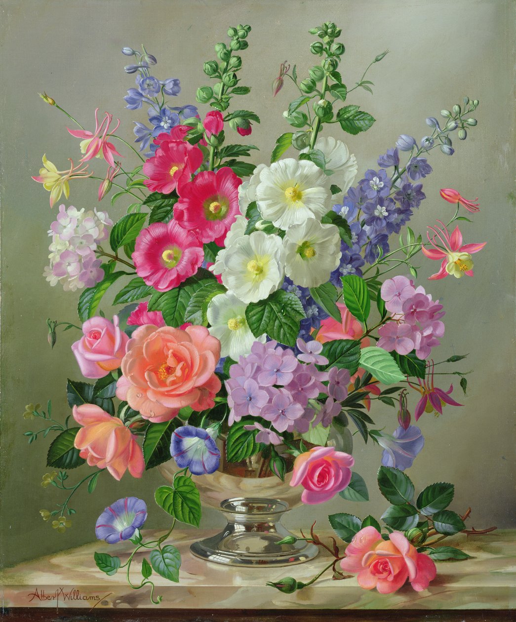 Ett blomsterarrangemang i september av Albert Williams