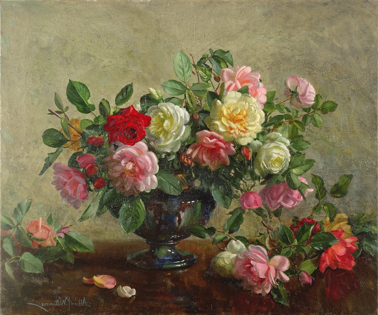 AB100 Rose Bowl fylld med rosor av Albert Williams