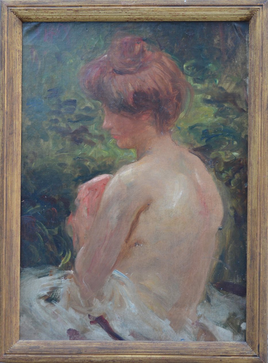 Badande, ca 1890 av Albert de Belleroche