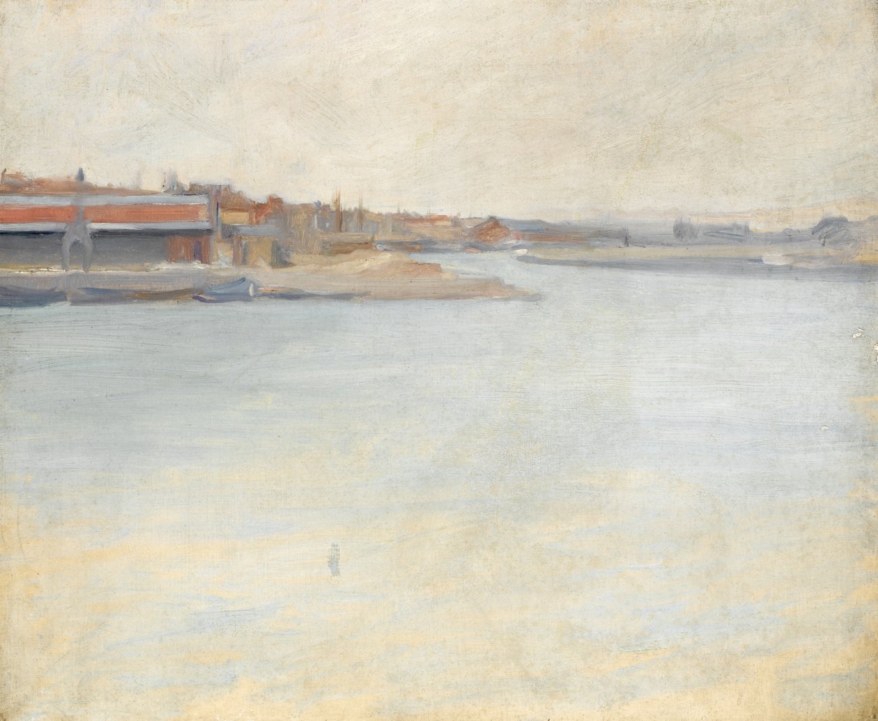 Boulogne sur Mer - en vy över hamnen av Albert de Belleroche