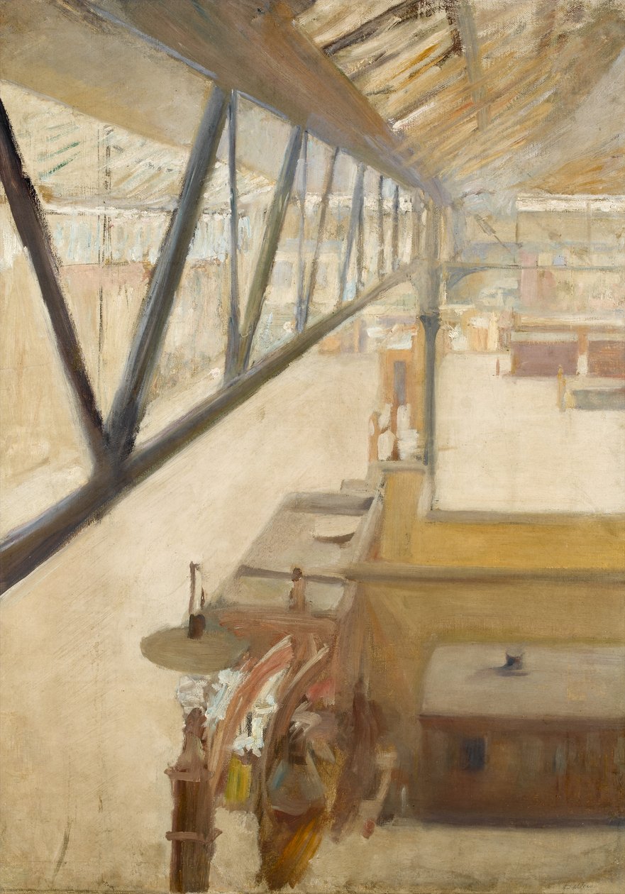 Charing Cross Station, omkring 1885 av Albert de Belleroche