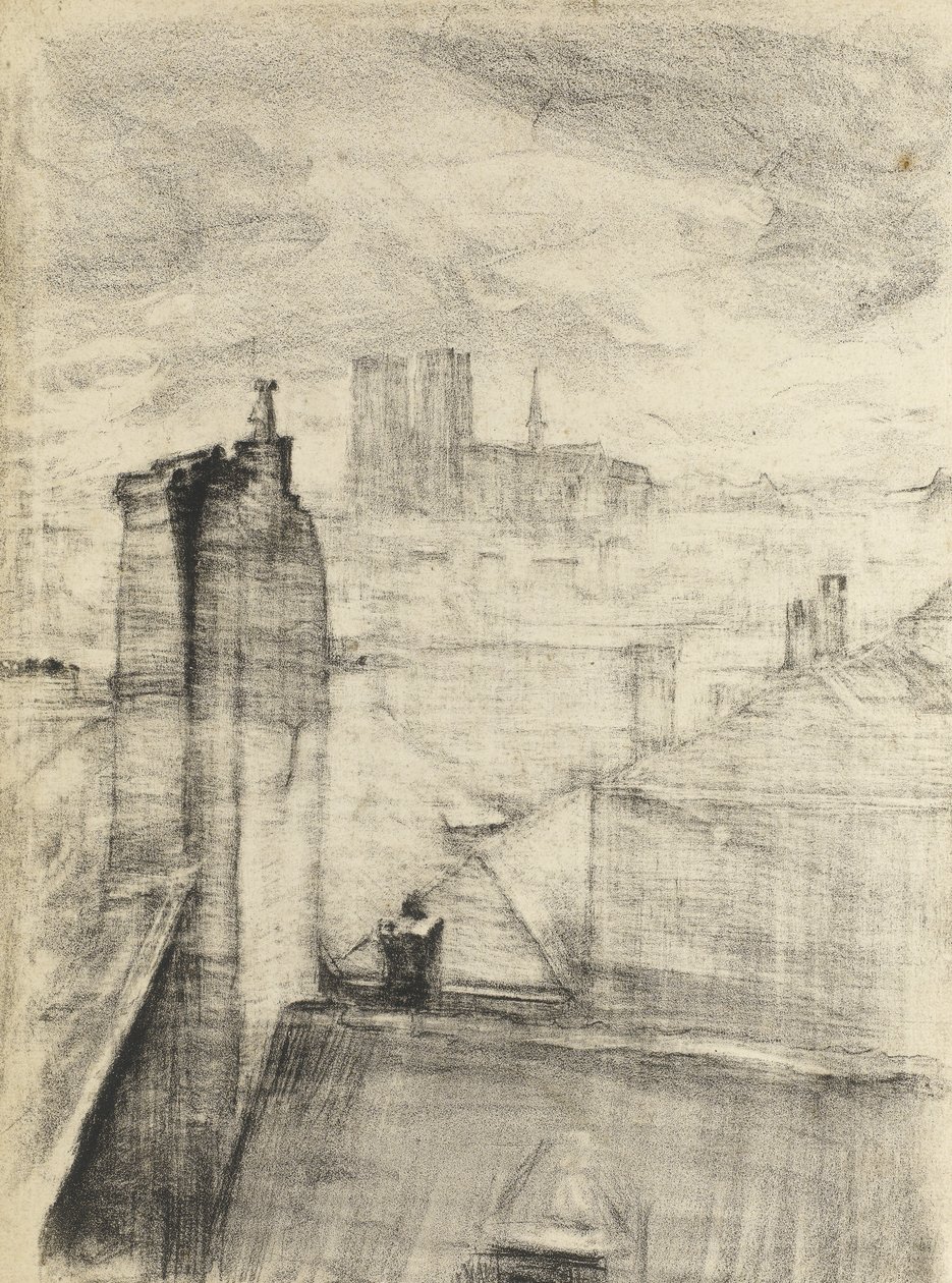 Stadstak, Bryssel, ca 1910 av Albert de Belleroche