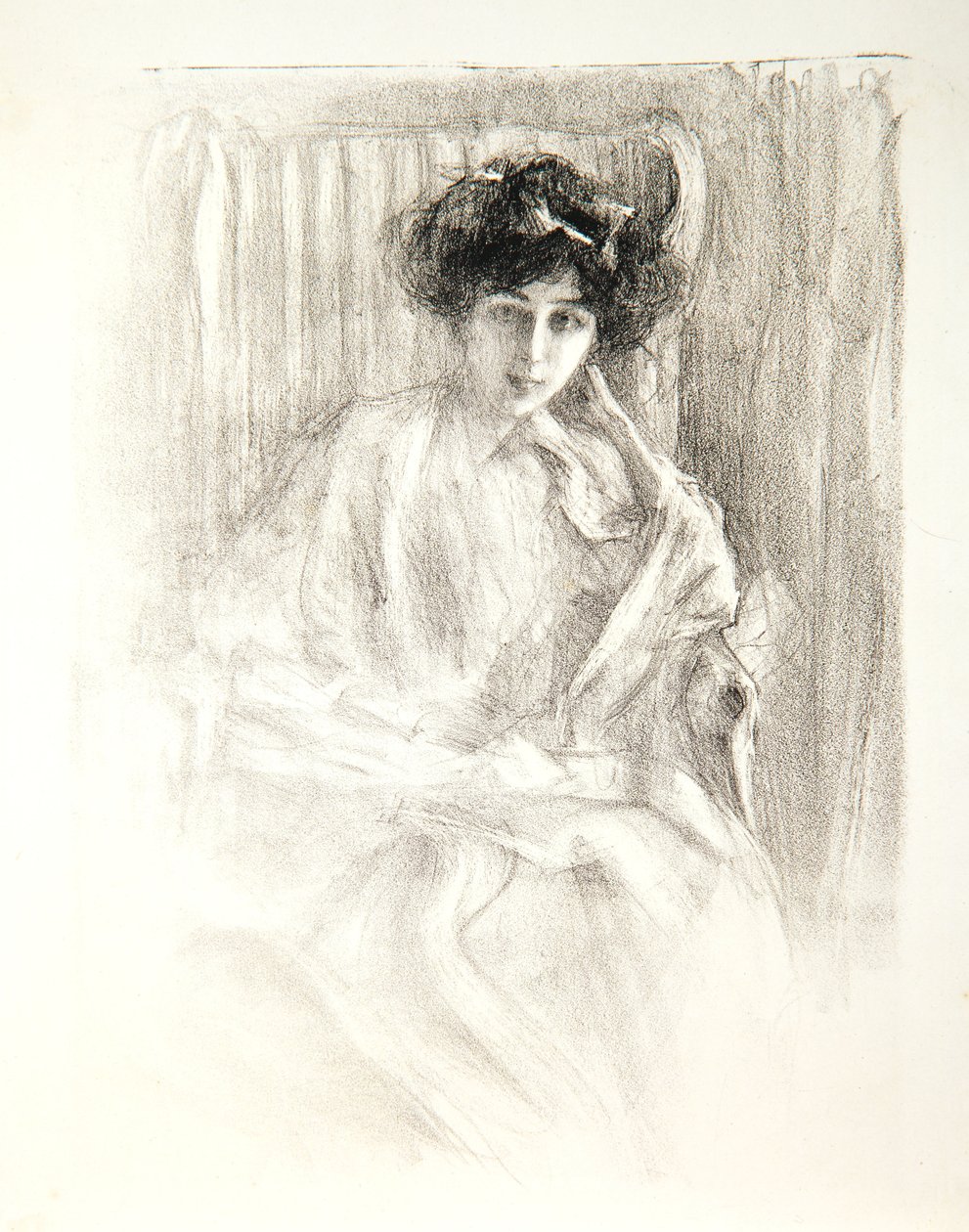 Madame Dayot, sittande, 1907 av Albert de Belleroche