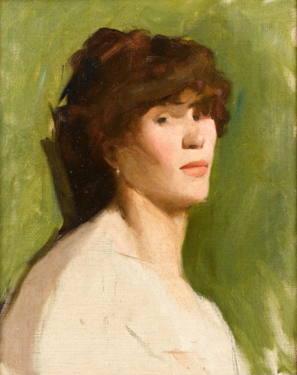 Porträtt av en kvinna, ca 1885 av Albert de Belleroche