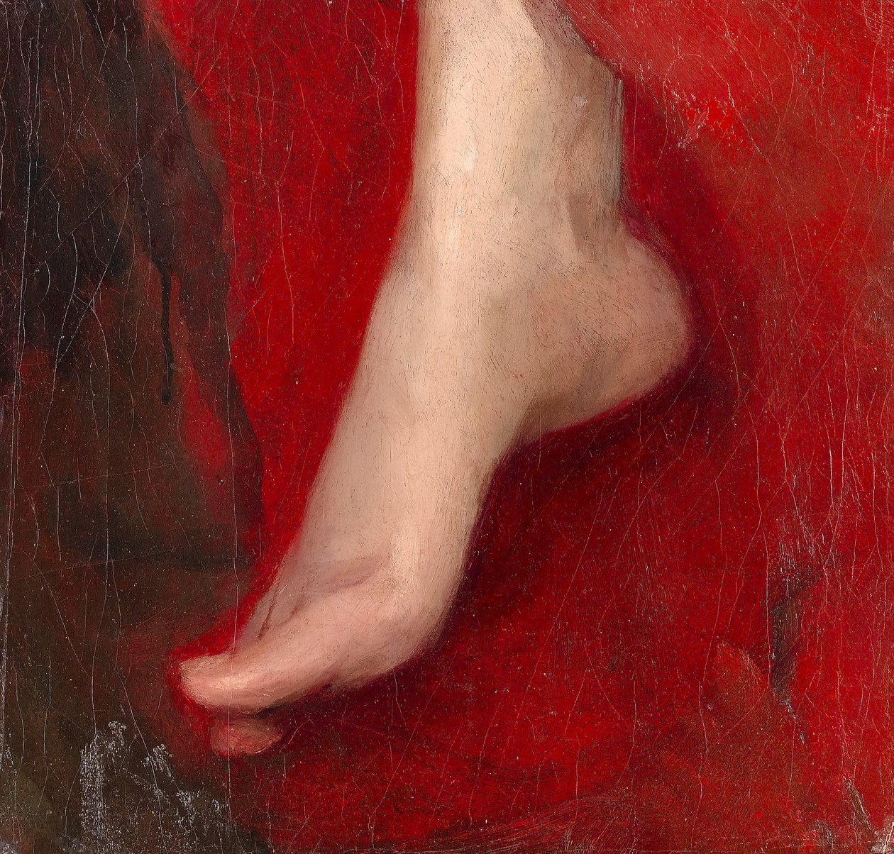 Studie av en fot, tidigt 1880-tal av Albert de Belleroche