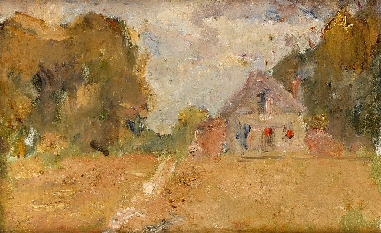 Postkontoret, Saint-Hubert, Rozay-en-Brie, Seine-et-Marne, Île-de-France, ca 1890-tal av Albert de Belleroche
