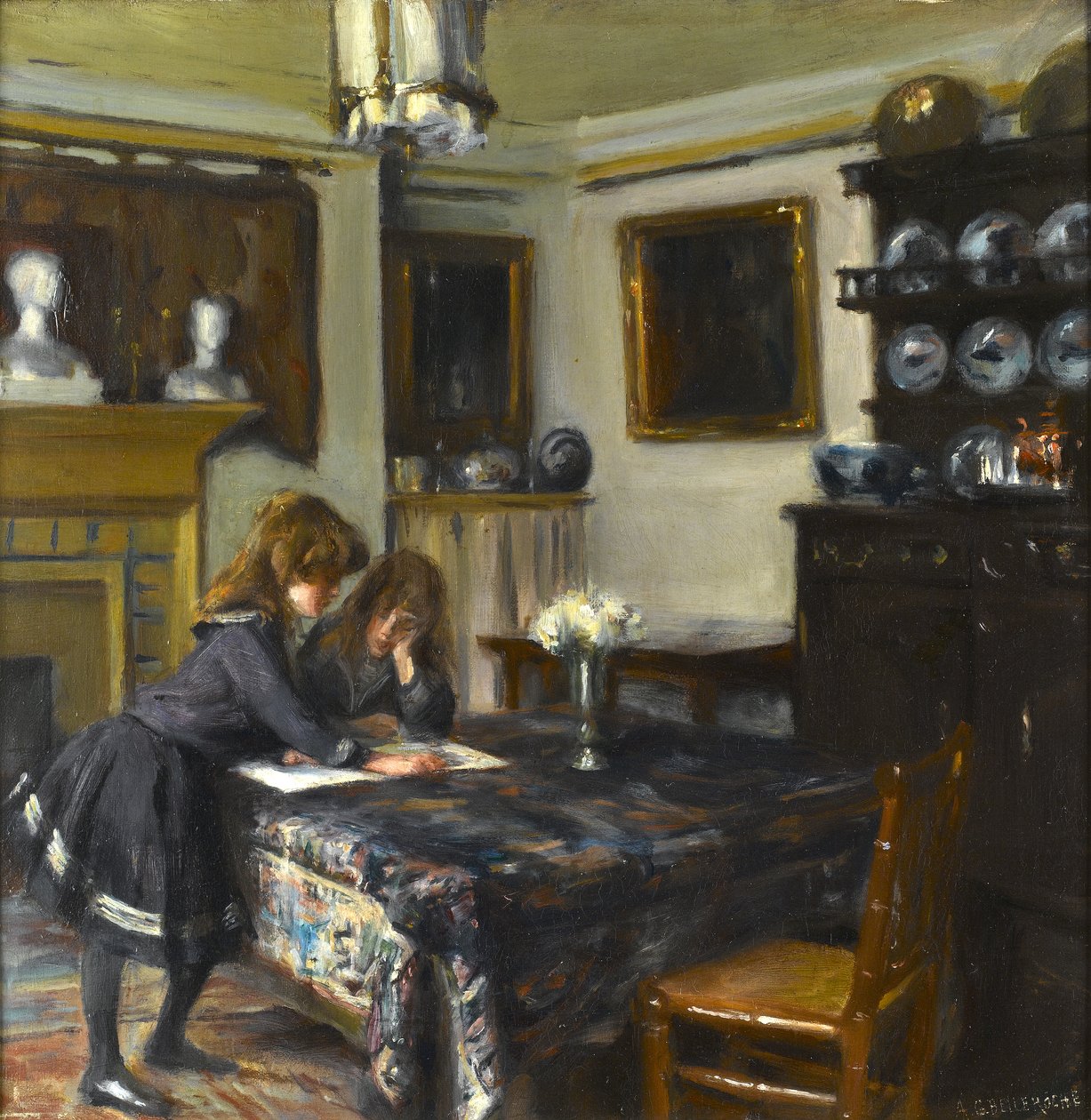 Matsalen av John Singer Sargent, c.1884 av Albert de Belleroche