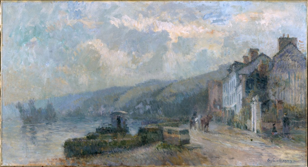 Regnigt väder, ca 1901 (olja på duk (rustning)) av Albert Charles Lebourg