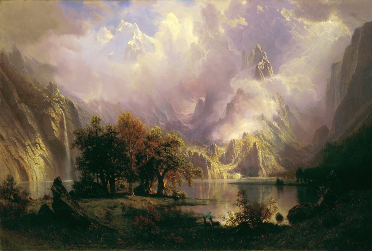 Rocky Mountain Landscape  av Albert Bierstadt