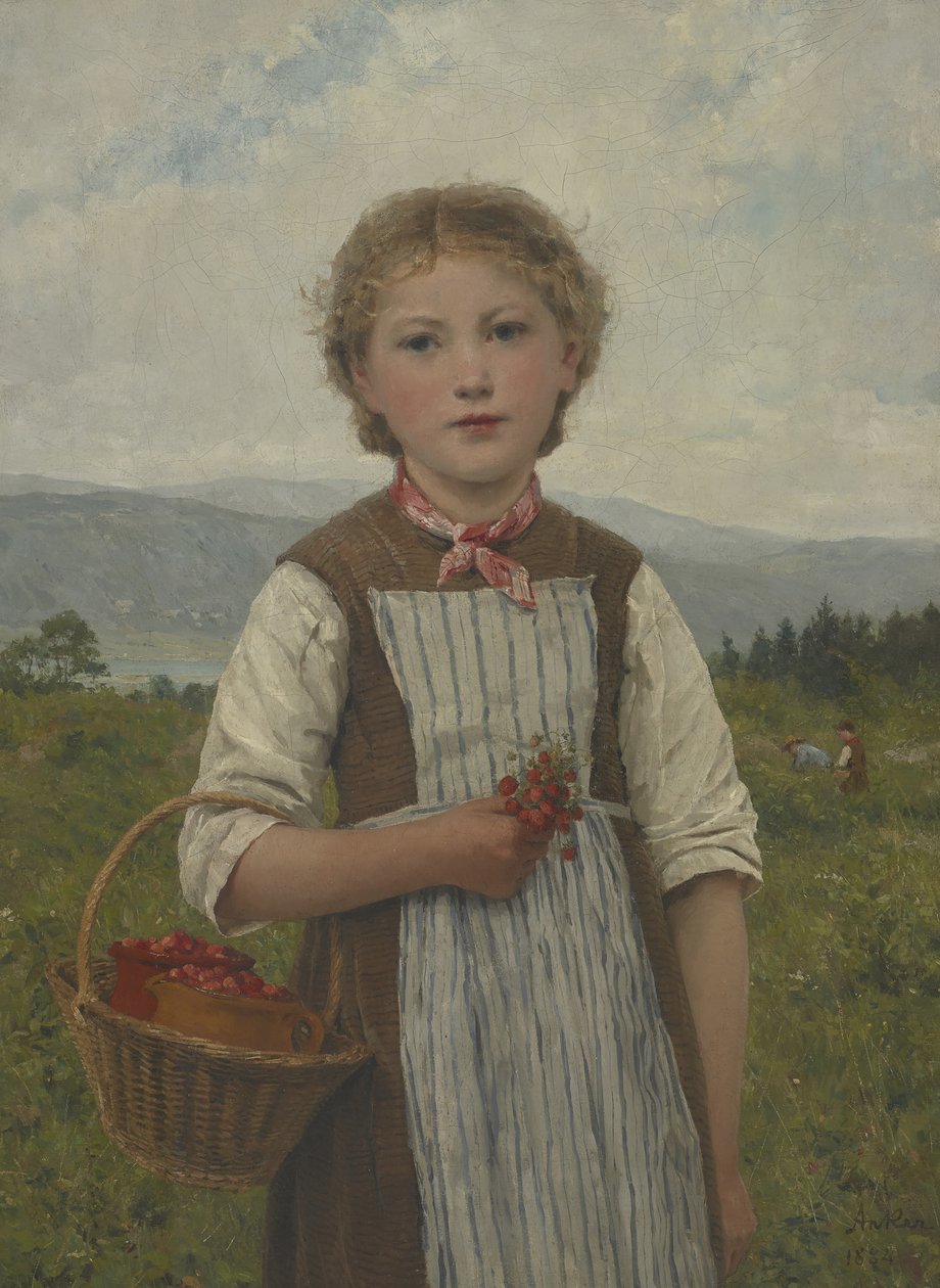 Jordgubbe Mariette av Albert Anker