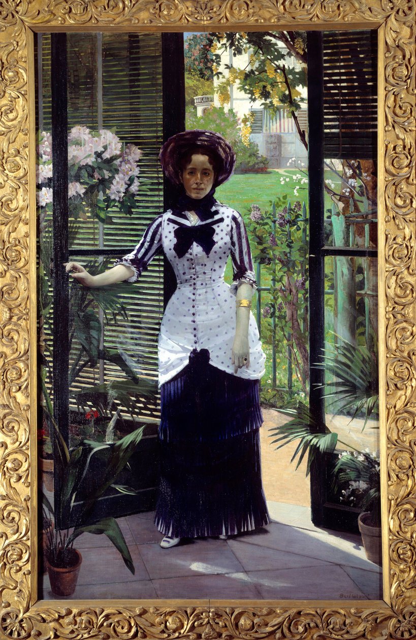 I växthuset Målning av Albert Bartholome (1848-1928) 1881 Sön. 1,42x2,33m Paris, Orsay museum av Albert Bartholomé