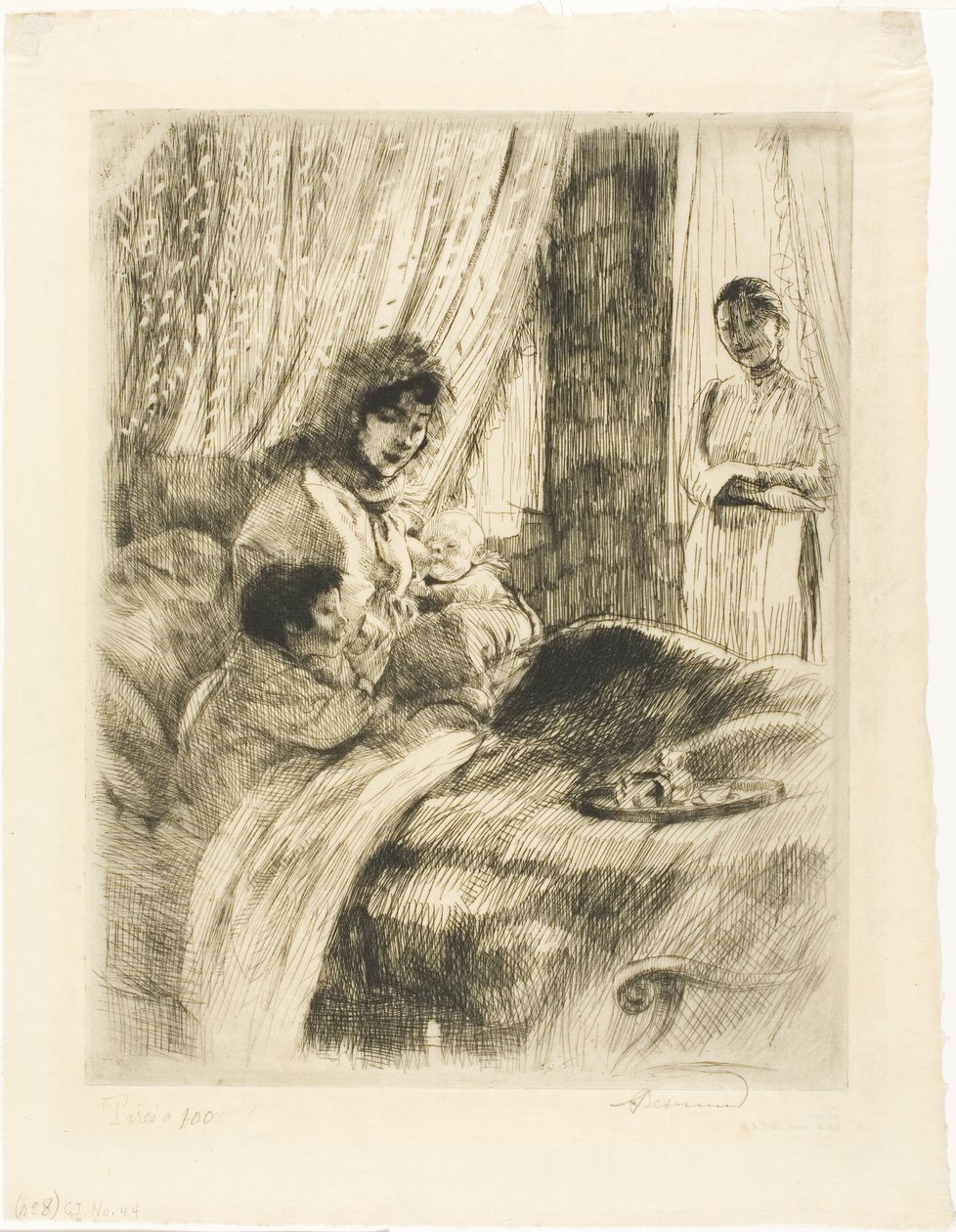 Frukost, tallrik fyra från Woman av Albert Besnard