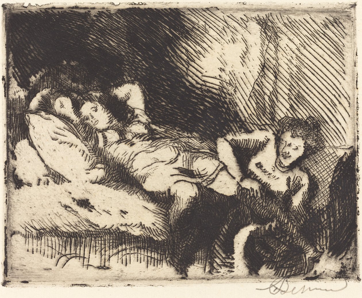 Gå till sängs (Le coucher) av Albert Besnard