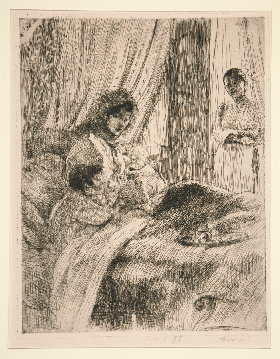 Lunch (eller, Happy Maternity) [Lunch (or, Happy Maternity)] av Albert Besnard