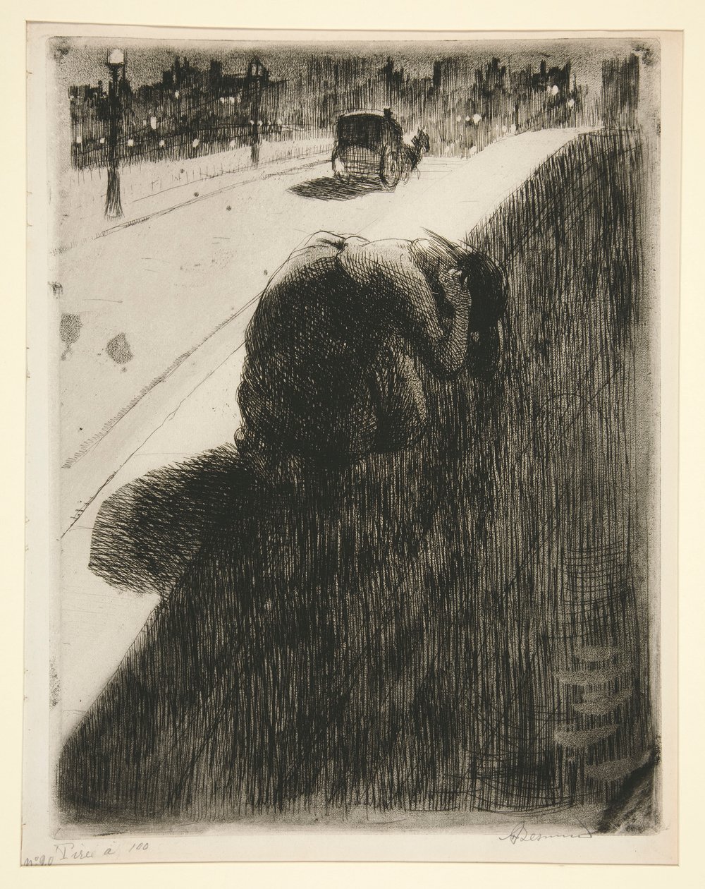 Självmordet (självmord) av Albert Besnard