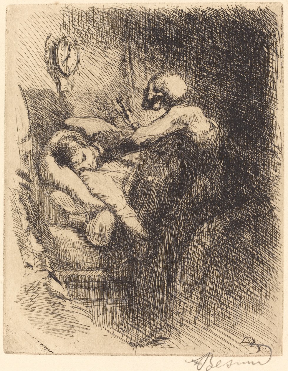 Punktlig av Albert Besnard