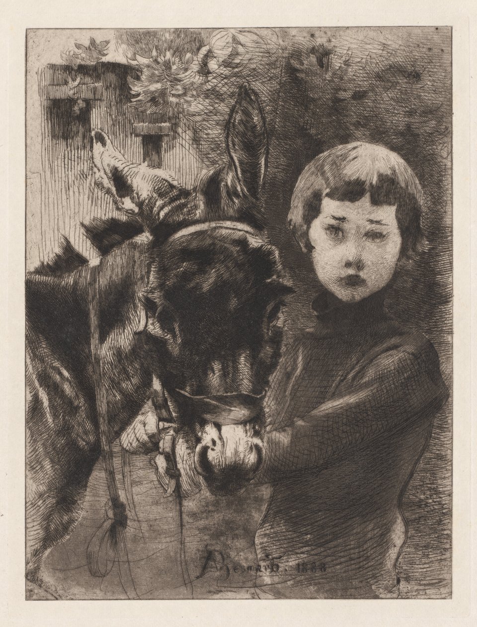 Robert Besnard och hans åsna av Albert Besnard