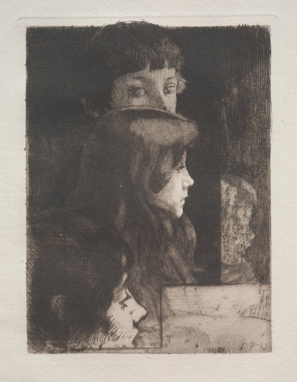 Studie av huvuden av Albert Besnard