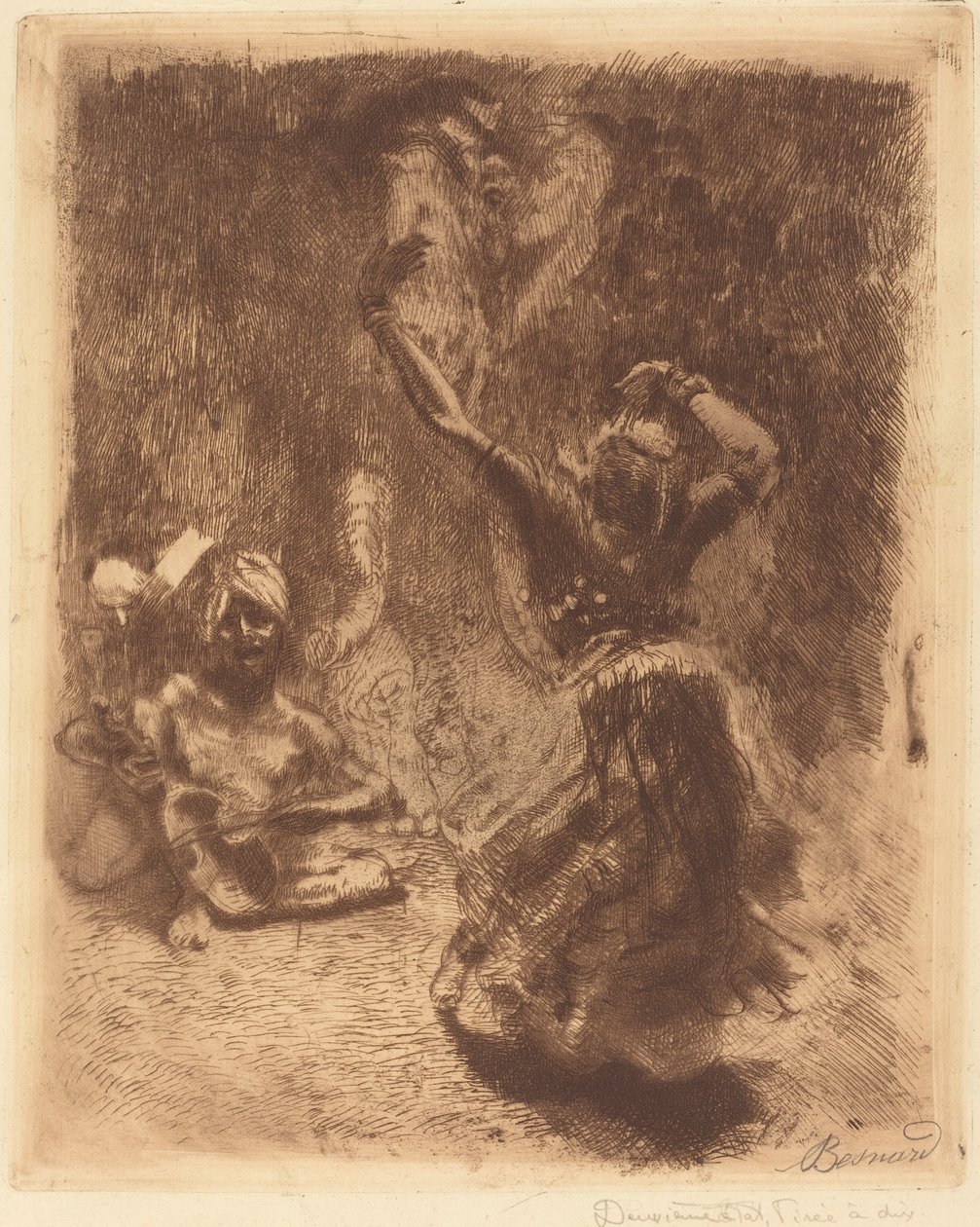 Dansaren av Tanjore (La bayadère de Tanjore) av Albert Besnard